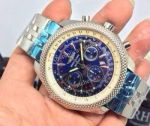 Swiss Replica Breitling Bentley Watch SS Blue Dial - 7750 Automatic